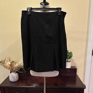 Black Mini Pencil Skirt with Pleated Details for Cocktail